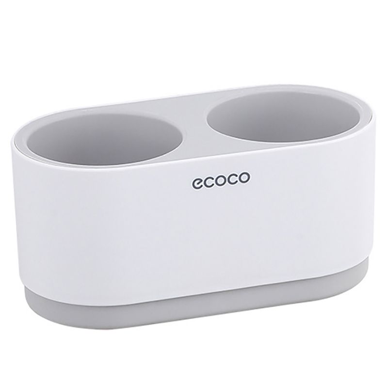 Ecoco Bathroom Shelf Hair Dryer Holder Set Wall Shelf Bathroom Accessories Shelves Storage Holder Do Not Drilling-Grey