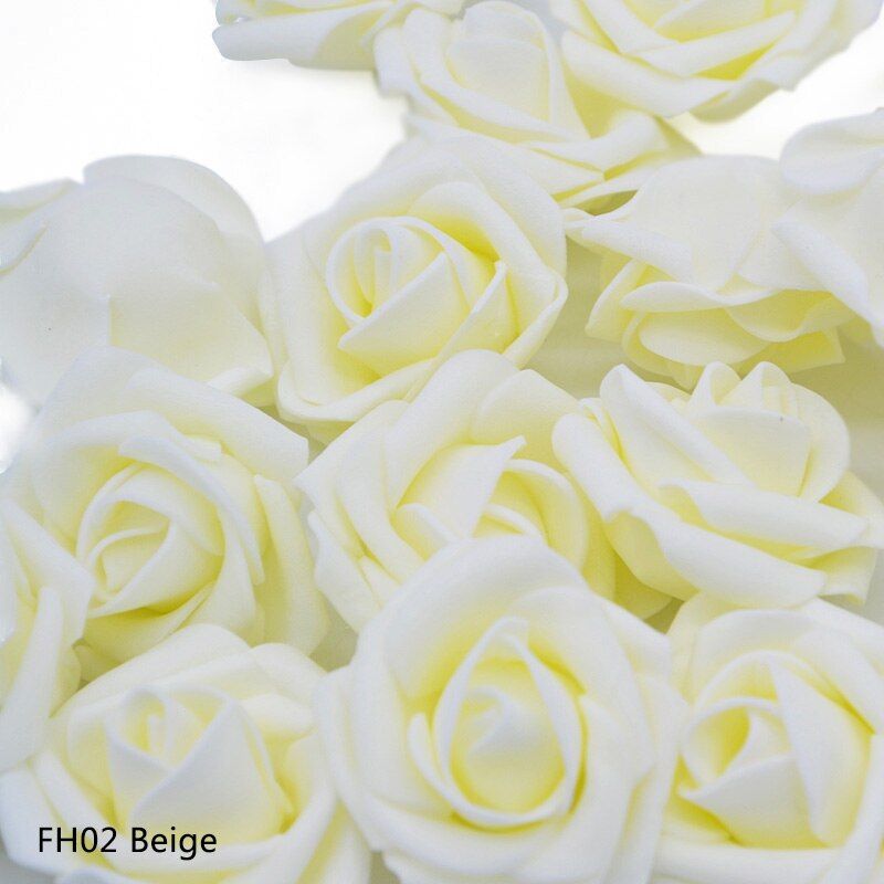10/20pcs 4cm Artificial Flower PE Foam Rose Head Bride Bouquet For Wedding Party Home Decorati DIY Craft Birthday Gift Supplies