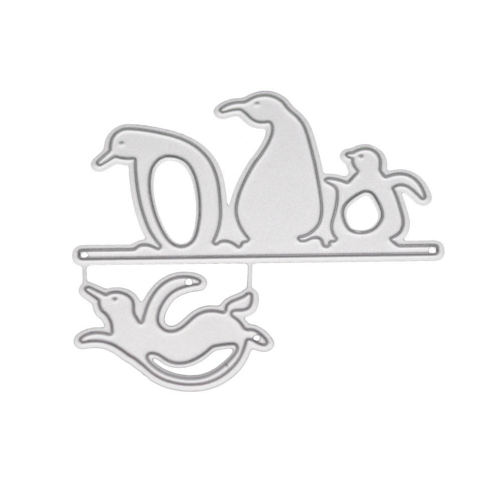 New 2018 Cute Little Penguin Die Cut Metal Scrapbooking Die Party Decoration Greeting Card Accessories