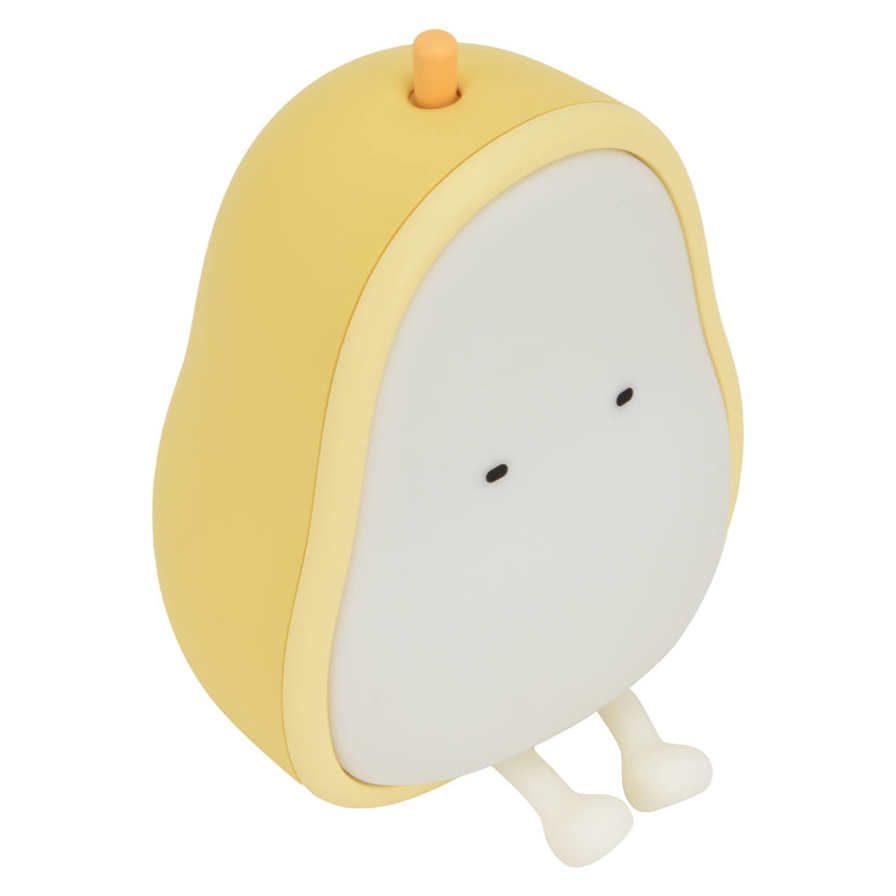 LED Night Light Cartoon Pear Shaped Nightlights Silicone Lamp Bedroom NEW