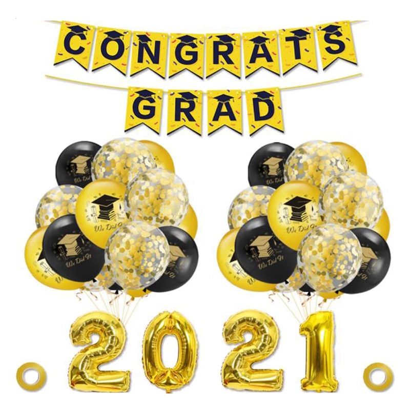 Graduation Balloon Kit, Party Decorations for New Year, New Year's Day, Graduation, Anniversary Celebration-B