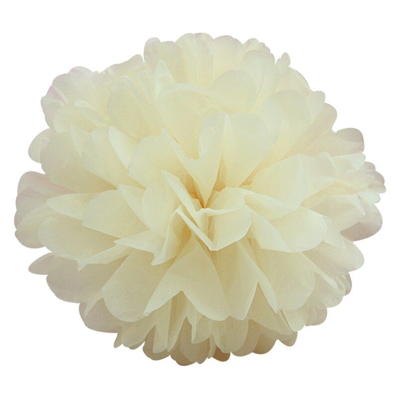 1pc Rose Paper Flower Balls Wedding Party Tissue Paper Pompoms Wedding Party Backdrops Decoration Home Decor Tissue Birthday DIY