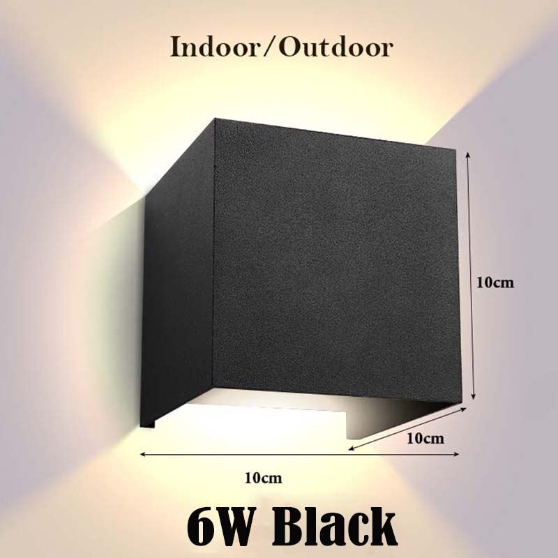 Wall Lamp 12W Indoor Lighting Led Wall AC85-265V Mounted Lamps Exterior Lights For Bedroom Stairs Aisle Living Room Decoration