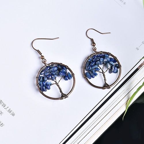 Fashion colorful natural crystal earrings amethyst rose quartz can be used for party DIY earrings couple jewelry holiday gift