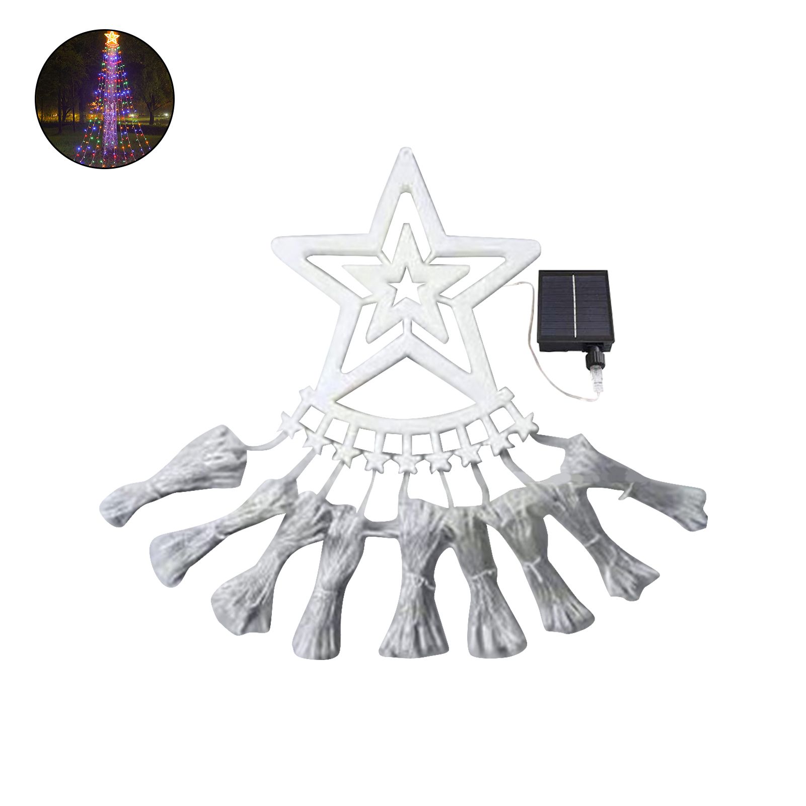 Fairy Light Stg Ornamental Solar Powered Garland Light Stg