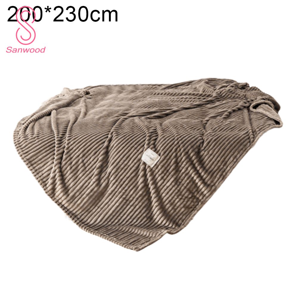 Winter Solid Color Thick Warm Sofa Couch Bed Soft Throw Blanket Bedroom Bedding