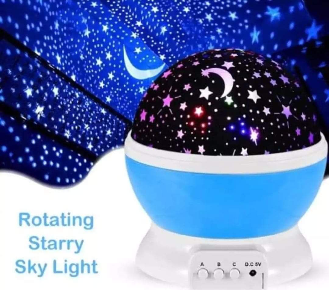 EsoGoal Rotating Starry Sky Light Romantic Colorful Rotating Starry Night Lights Projector