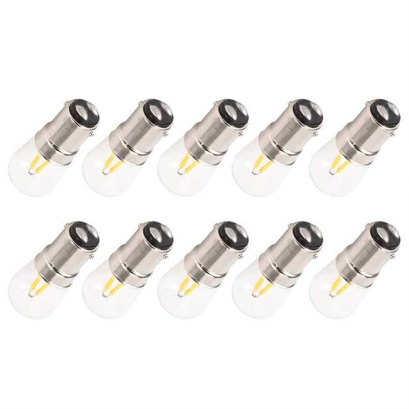 10Pcs B15 Base LED Light Bulb 1.5W Warm White Wall Lamp Replacement Parts AC110V