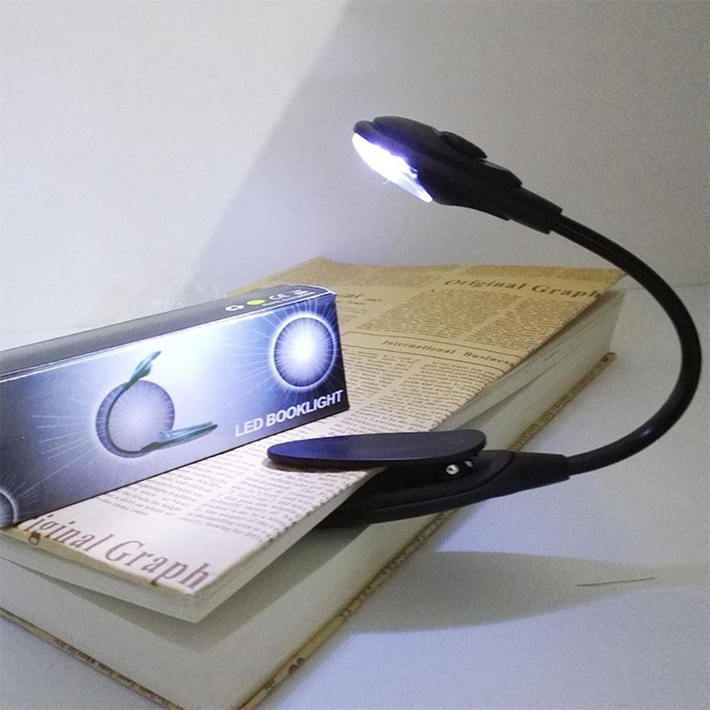 Simple Portable Desk Light with Clip Flexible Neck Eye-caring LED Lamp for Reading Studying