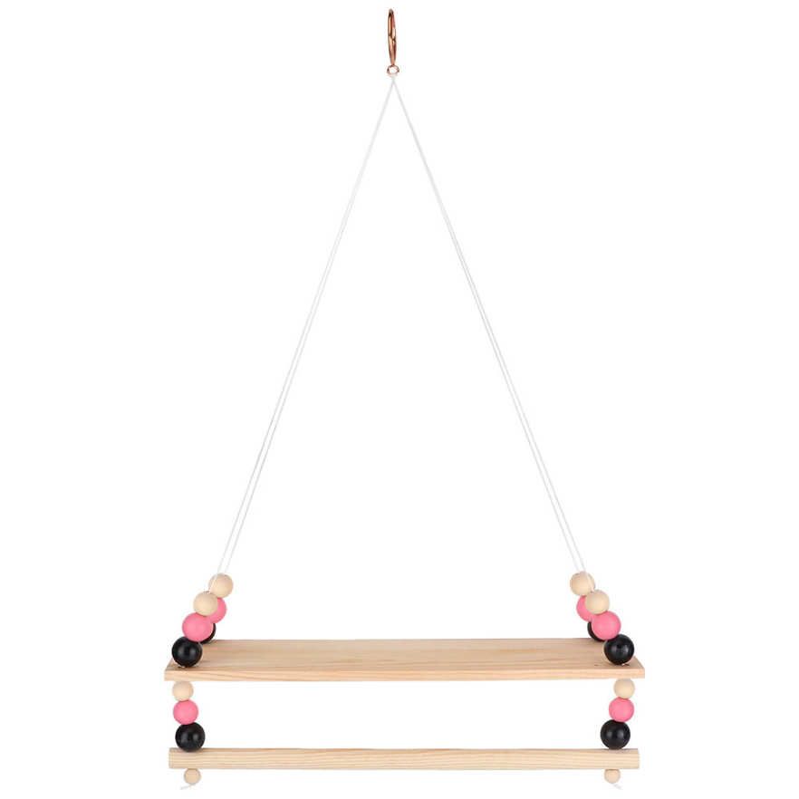 Buy Ying Nordic Style Wall Hanging Shelf Display Rack with Colorful Beads Decor for Children Kid Room Decoration
