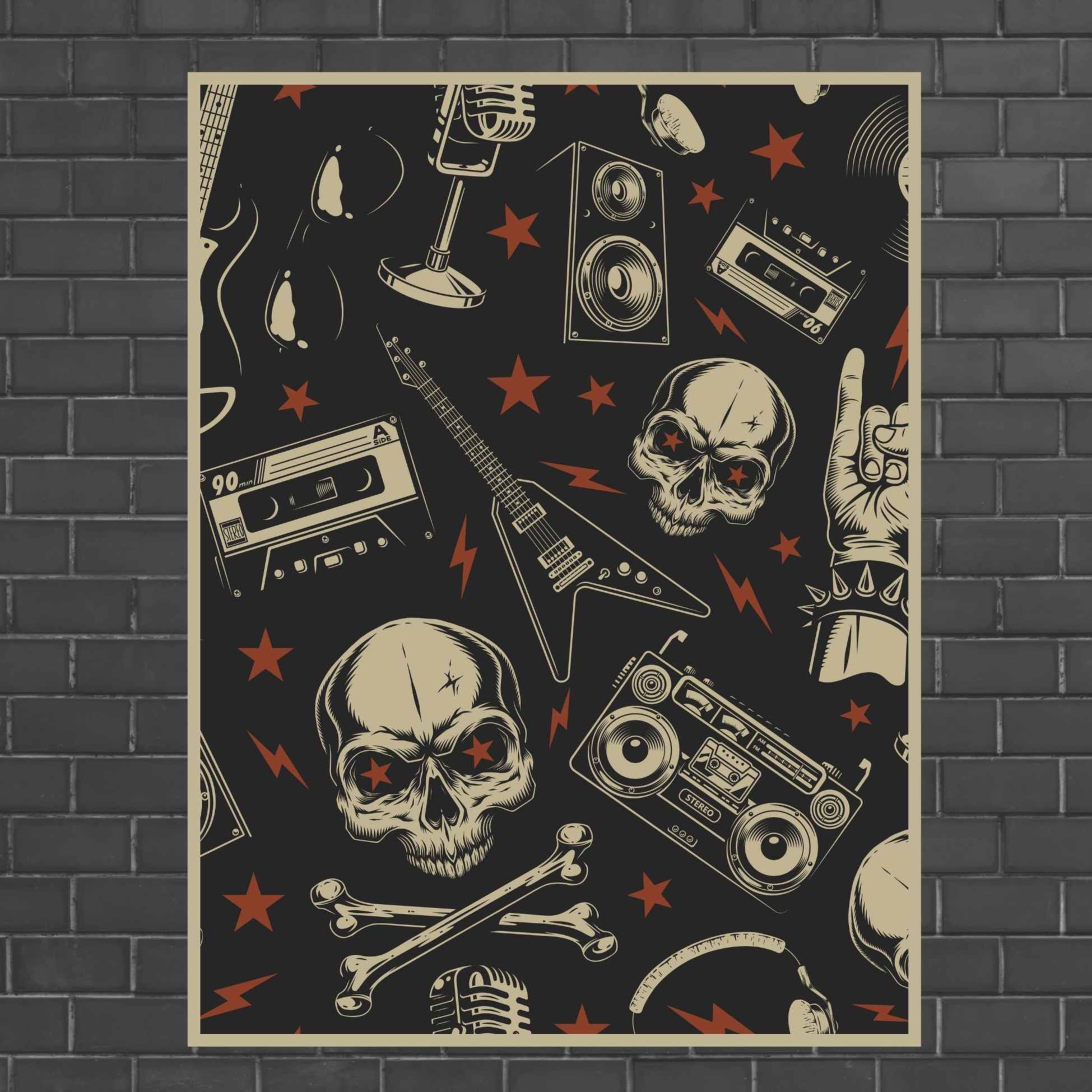 Heavy Metal Home decoration poster with frame wall mate wallmate home decor wall mate photo frame for wall decoration