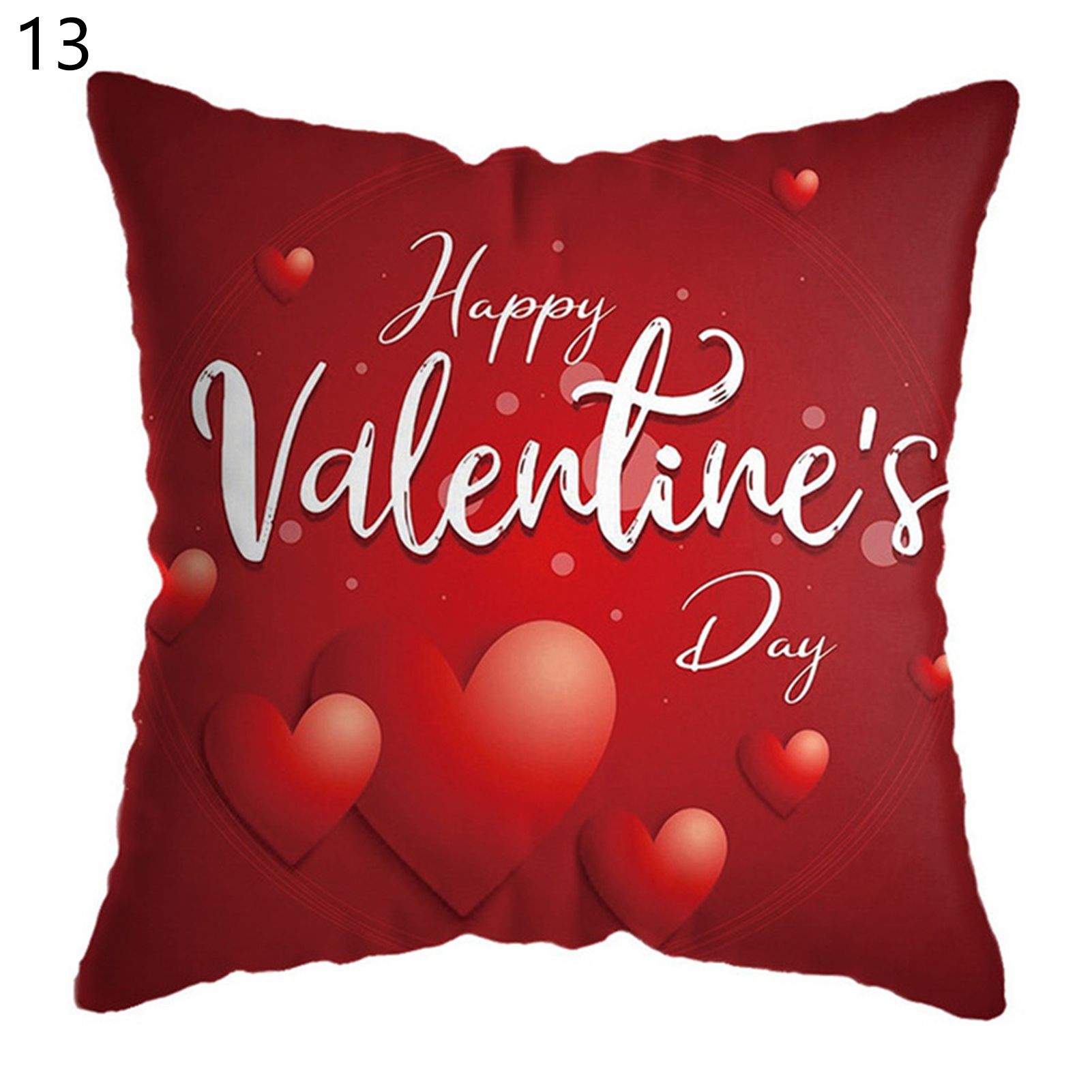 Cushion Case Wrinkle Resistant Heart Shape Cushion Throw Cover