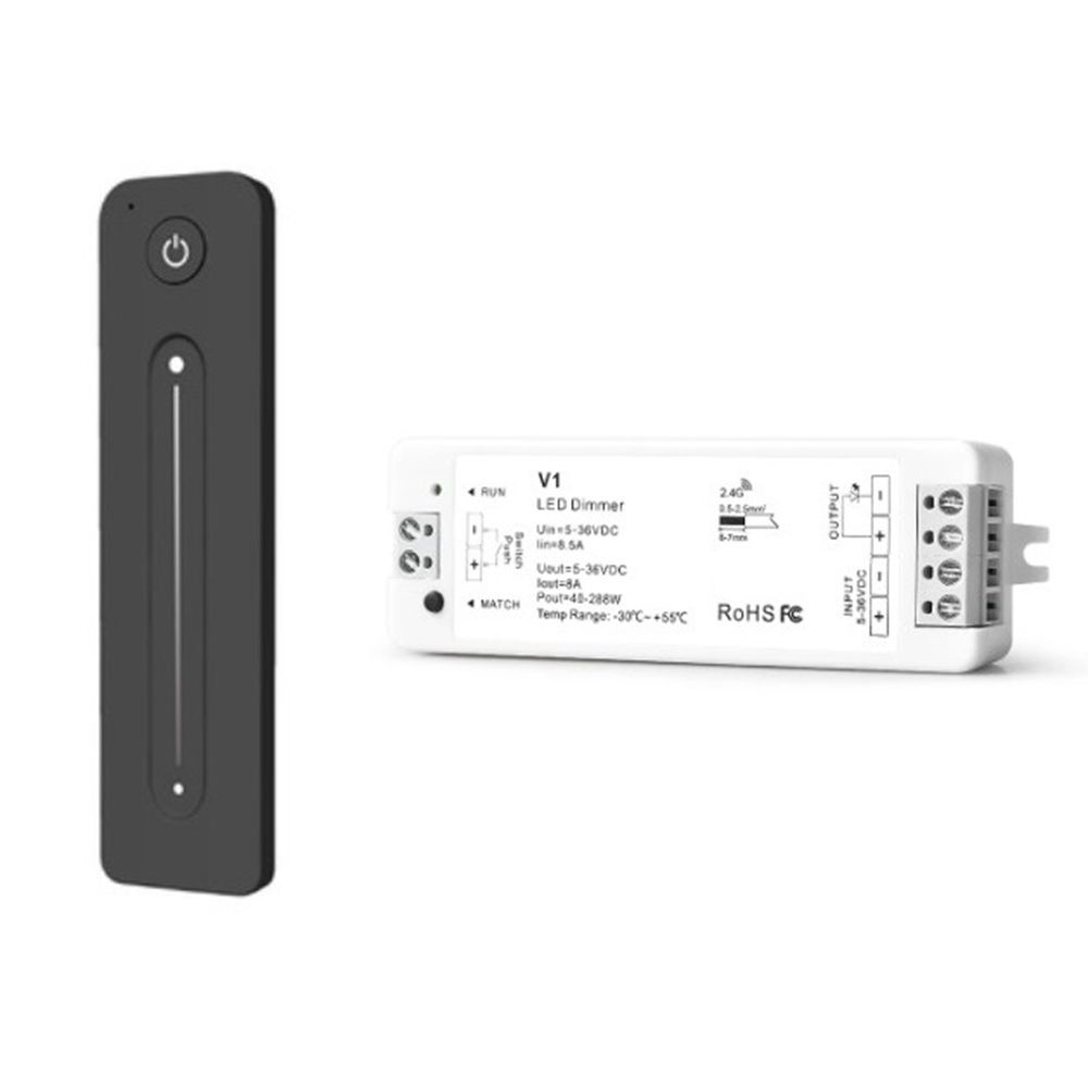 DC5-36V 8.5A V1+R11 Press Led Controller Set Single Color Strip Dimmer Switch for SMD3528 5050 Flex Tape LInear Light