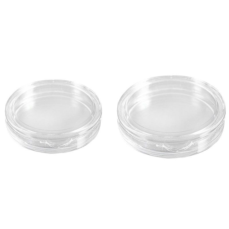 20 Pcs Transparent Small Plastic Coin Box 18mm & 21mm(null)
