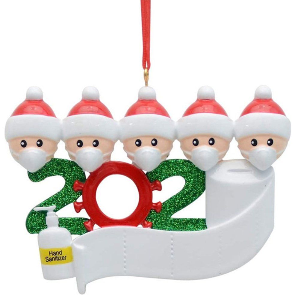 MA DIY Name Greetings Christmas Birthdays Party Decoration Face Masks Ornament