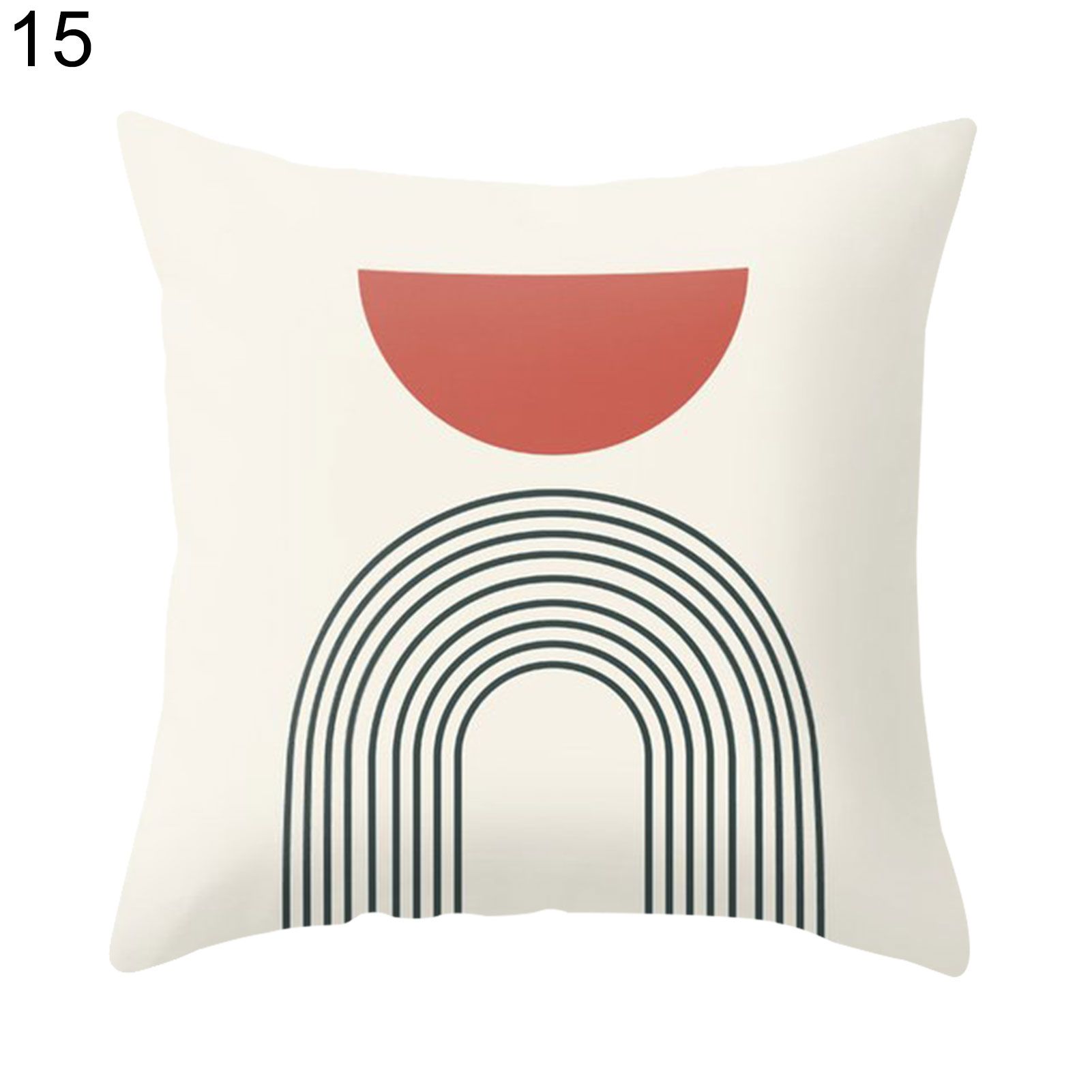 Pillow Case Delicate Home Ornament Polyester Washable Square Cushion Cover for Home