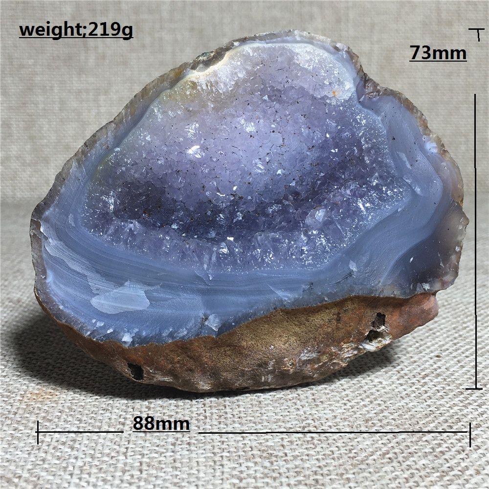 natural Agate geode quartz crystal specimen Home furnishing decoration stone and crystal Reiki healing amethyst