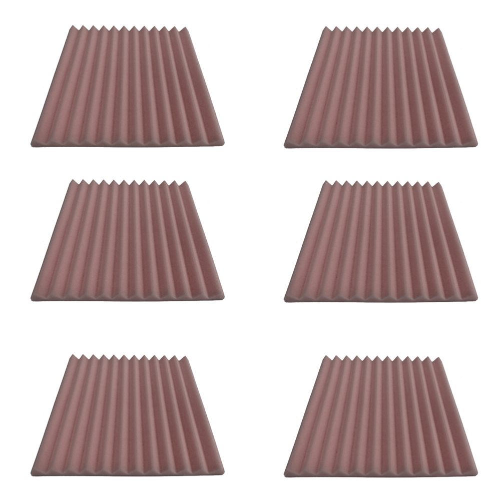 6Pcs/Set 30x30x2.5cm KTV Studio Acoustic Panel Tile Foam Soundproof Cushion Pad