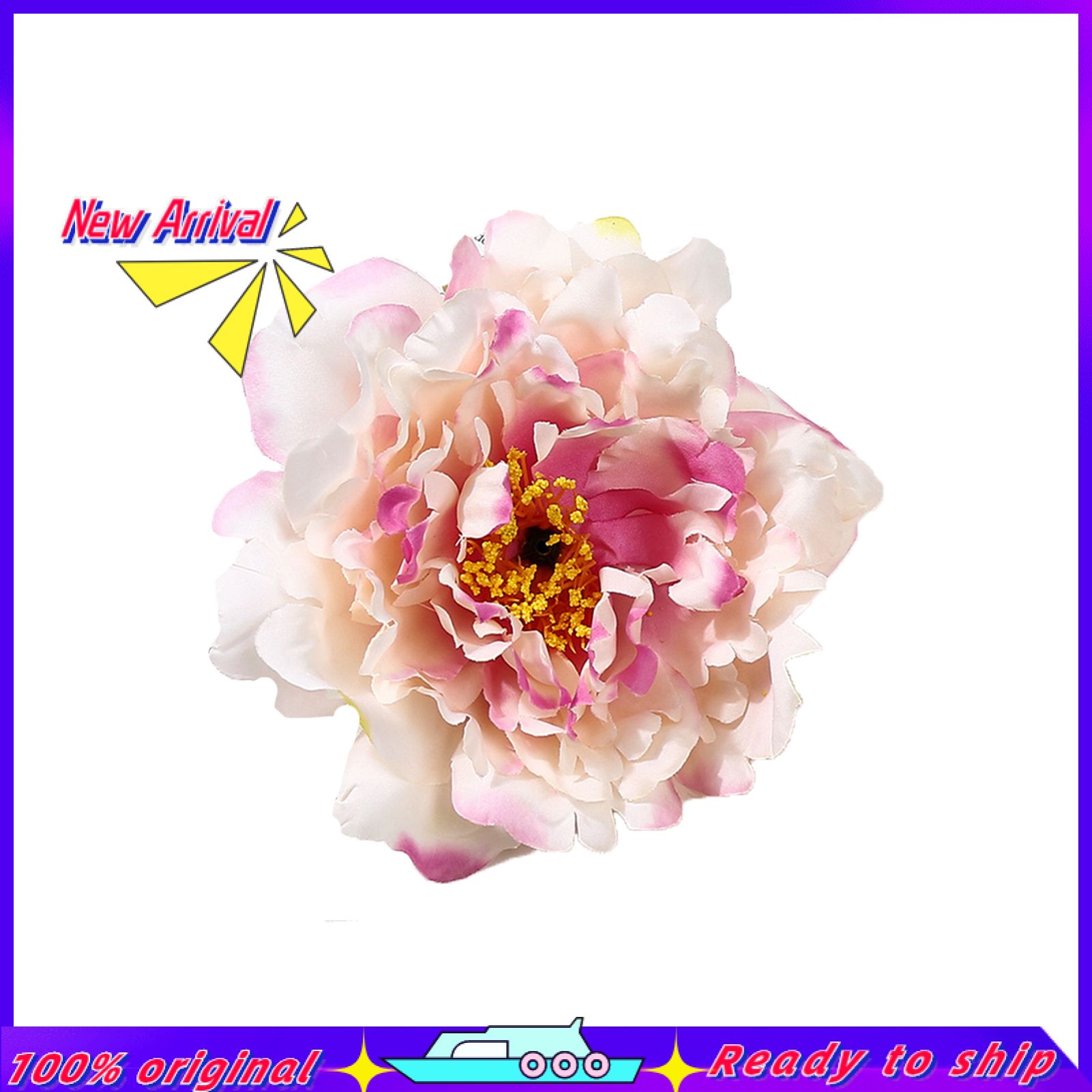 Realistic Artificial Flower Exquisite Faux Silk Flower Beautiful Decorative Simulation Peony for Home