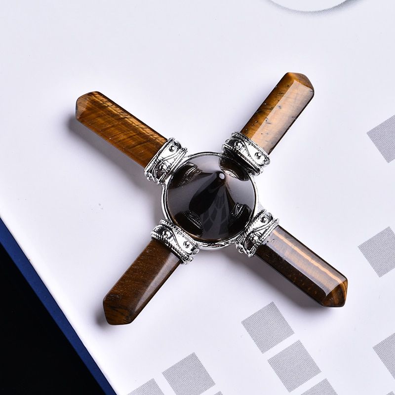 1PC natural crystal mineral jewelry round pyramid magic repair energy converter healing home decoration couple decoration gift