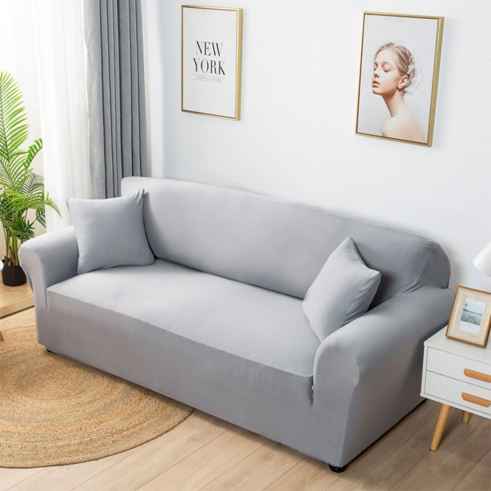 Yfashion Stretch Sofa  Cover Couch Covers For Wear Resistant Sofa Slipcover Furniture Sofa Protector color:chocolate size:Double sofa (suitable for 145-185cm)