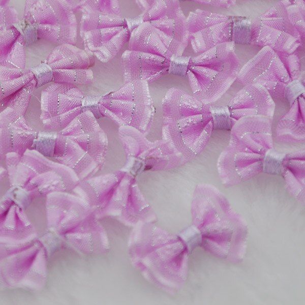 30pcs Upick Mini Ribbon Bows DIY Sewing Appliques Crafts Wedding Deco A0159
