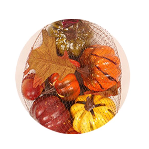 Simulation Pumpkin Maple Leaves Halloween Home Decoration Accessories