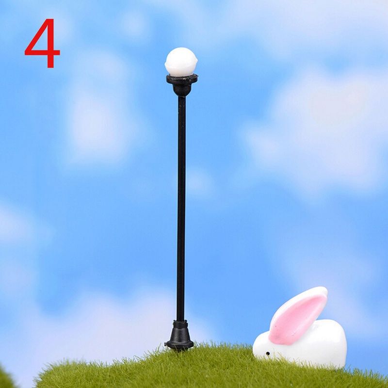 1 Pcs Resin Craft Mini Street Light Lamp Antique Imitation Miniature Jardin Terrarium Micro Landscape Fairy Garden Supplies