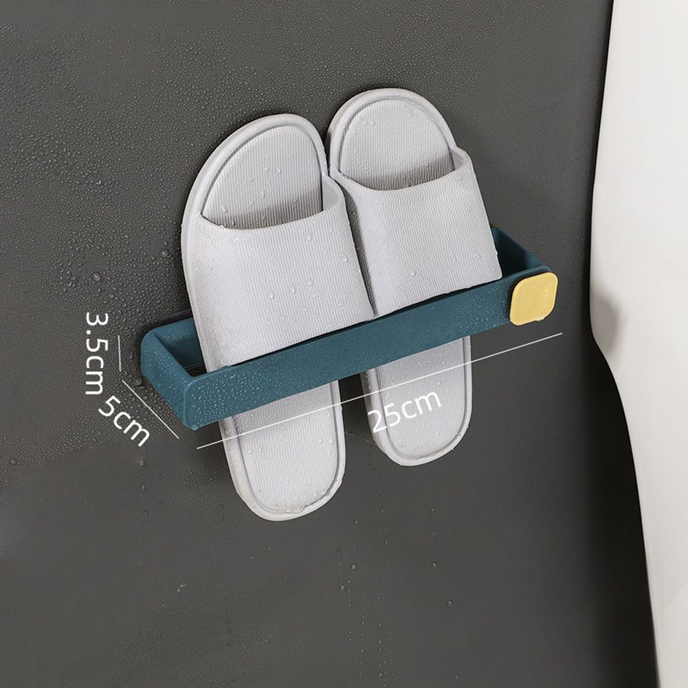 Yfashion Wall-mounted Shoe Storage Rack Bathroom Wall Door No race Slippers Rack e Multifunctional owel Rack
