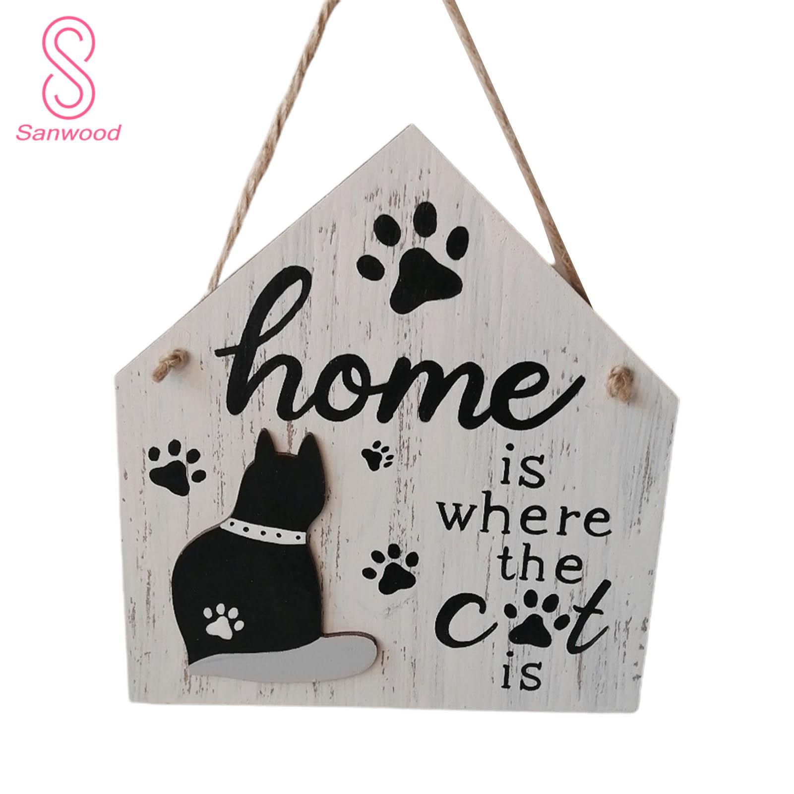 Wall Sign Adorable Universal Lovely Pet Welcome Door Plaque