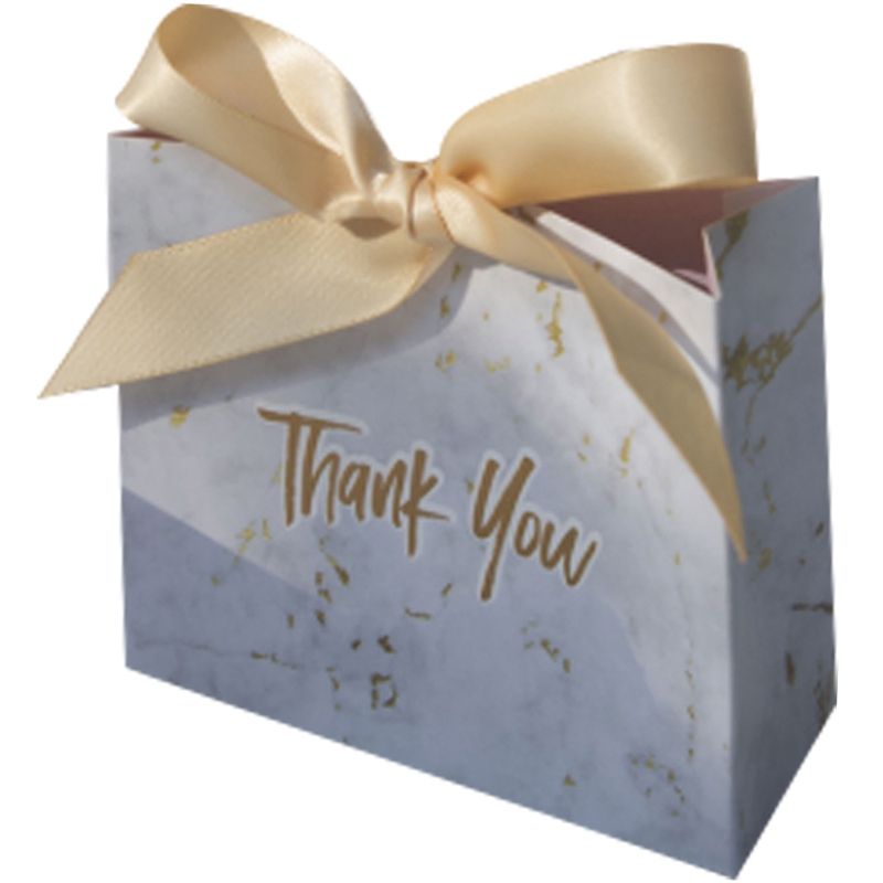 Creative Marble Gift Bag Box for Party Baby Shower Paper Chocolate Boxes Package/Wedding Favours Candy Boxes 50PCS