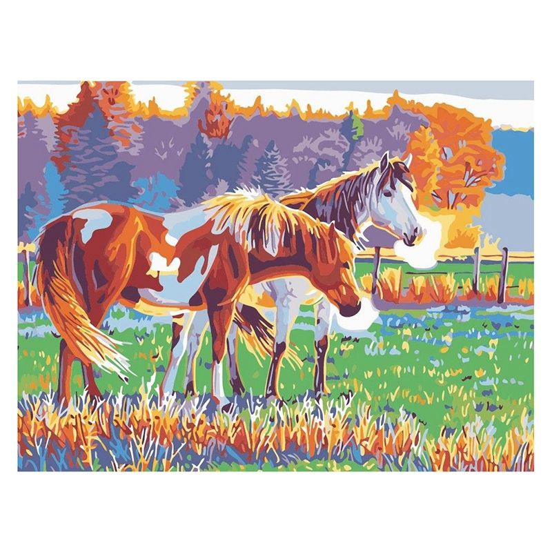 Delicate product Paint By Numbers Painting Pre-Printed Canvas Art Decoration-Horse