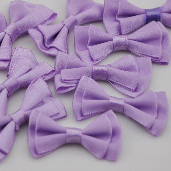 U pick 20pcs satin ribbon bows flowers for Appliques Crafts more colors B41