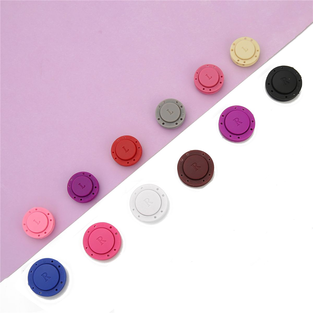 1pc/pk Colorful Nylon Magnetic Button Sewing Tools Decorative Buttons 22-26mm Scrapbook Clothing DIY Clothing Accessories