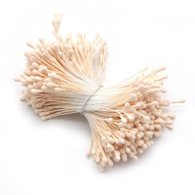 Lucia Crafts 420/600/1000pcs /Lot Flowers Stamen 1mm DIY Artificial Flowers Wreath For Wedding Party Home Decor D0401