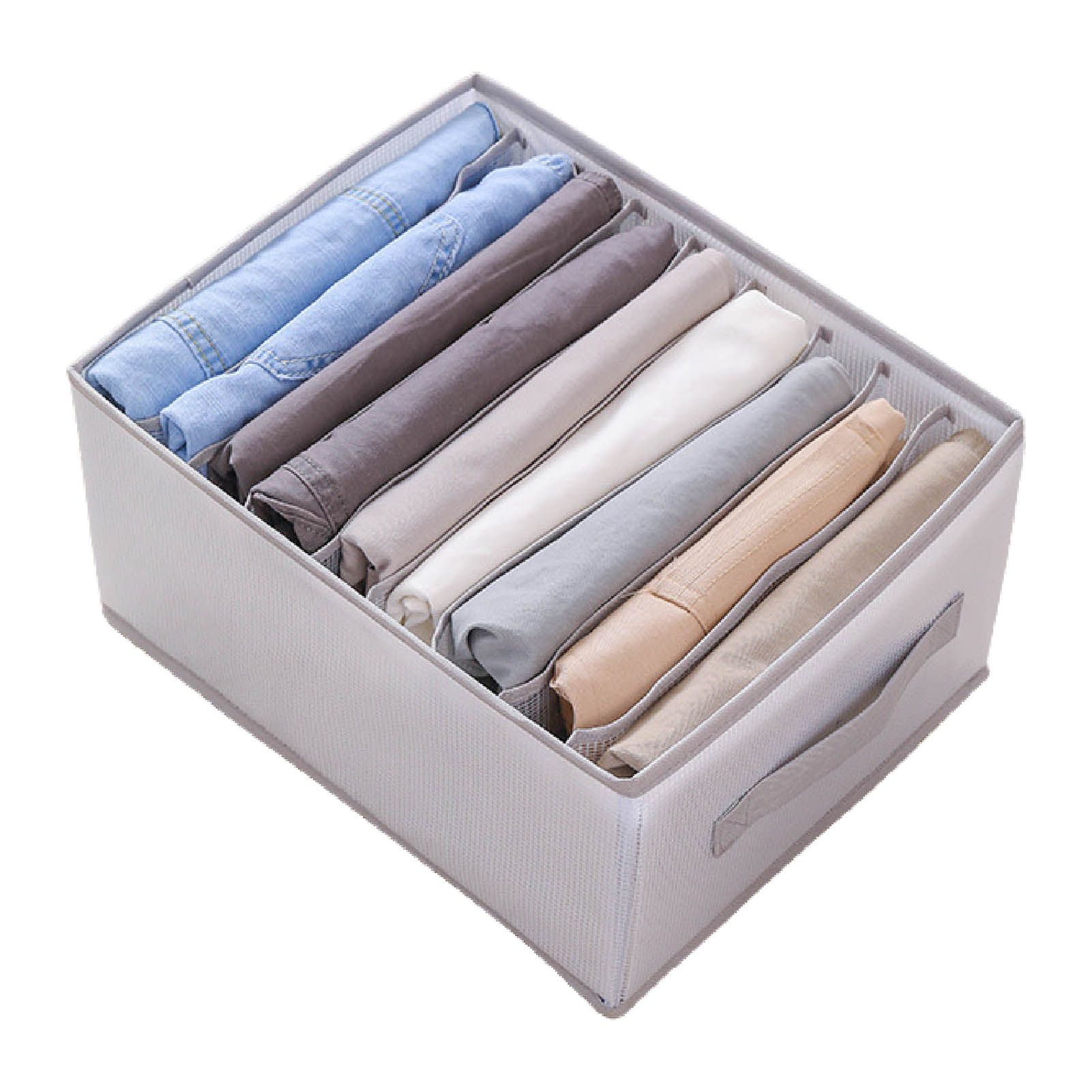 Clots Container Zipper Design 9 Grids Divided Pants Organizer