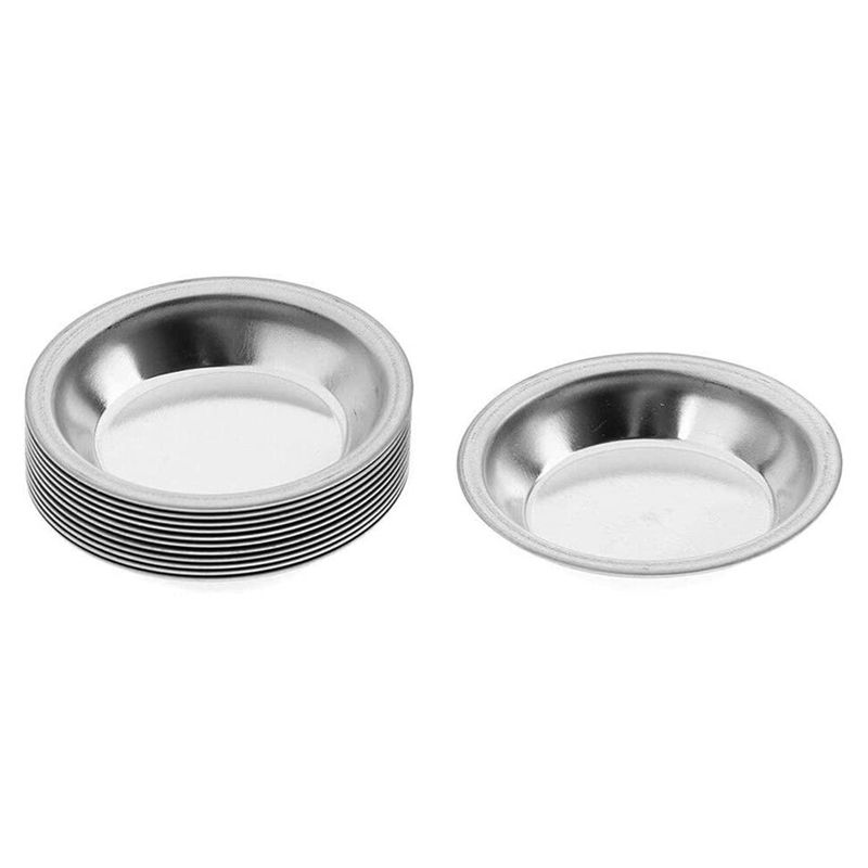 12Pcs Stainless Steel Color Paint Tray Model Toning Palette for Mixing Color, Oil, Water Based Painting 5cm