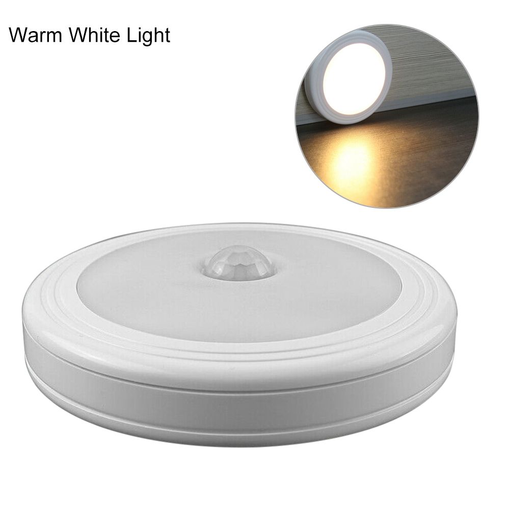 Wireless Press Button Type LED Night Light Cabinet Stairs Wardrobe Bathroom Lamp