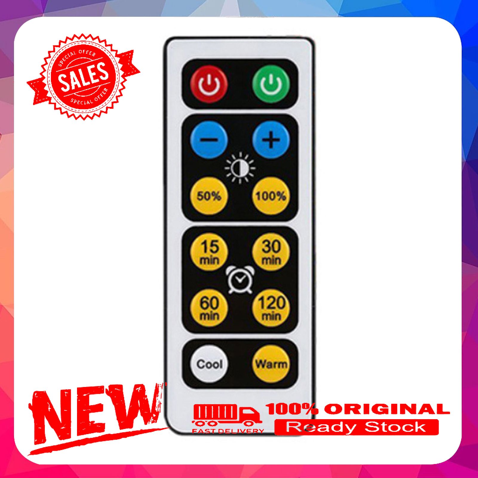 Kitchen Cabinet Light Wireless Dimmable Touch Sensor Dual Color LED Night Lamp
