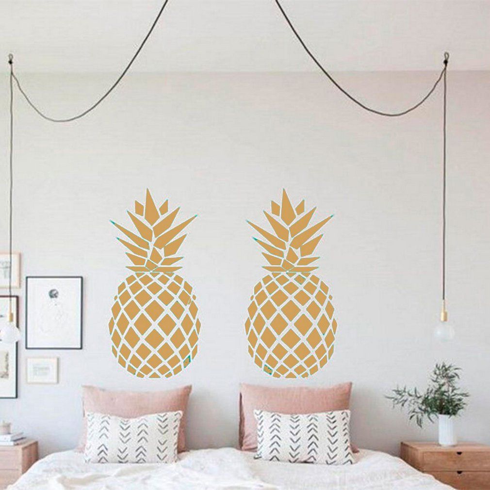 FG3365 Nordic style children's room pineapple background wall stickers