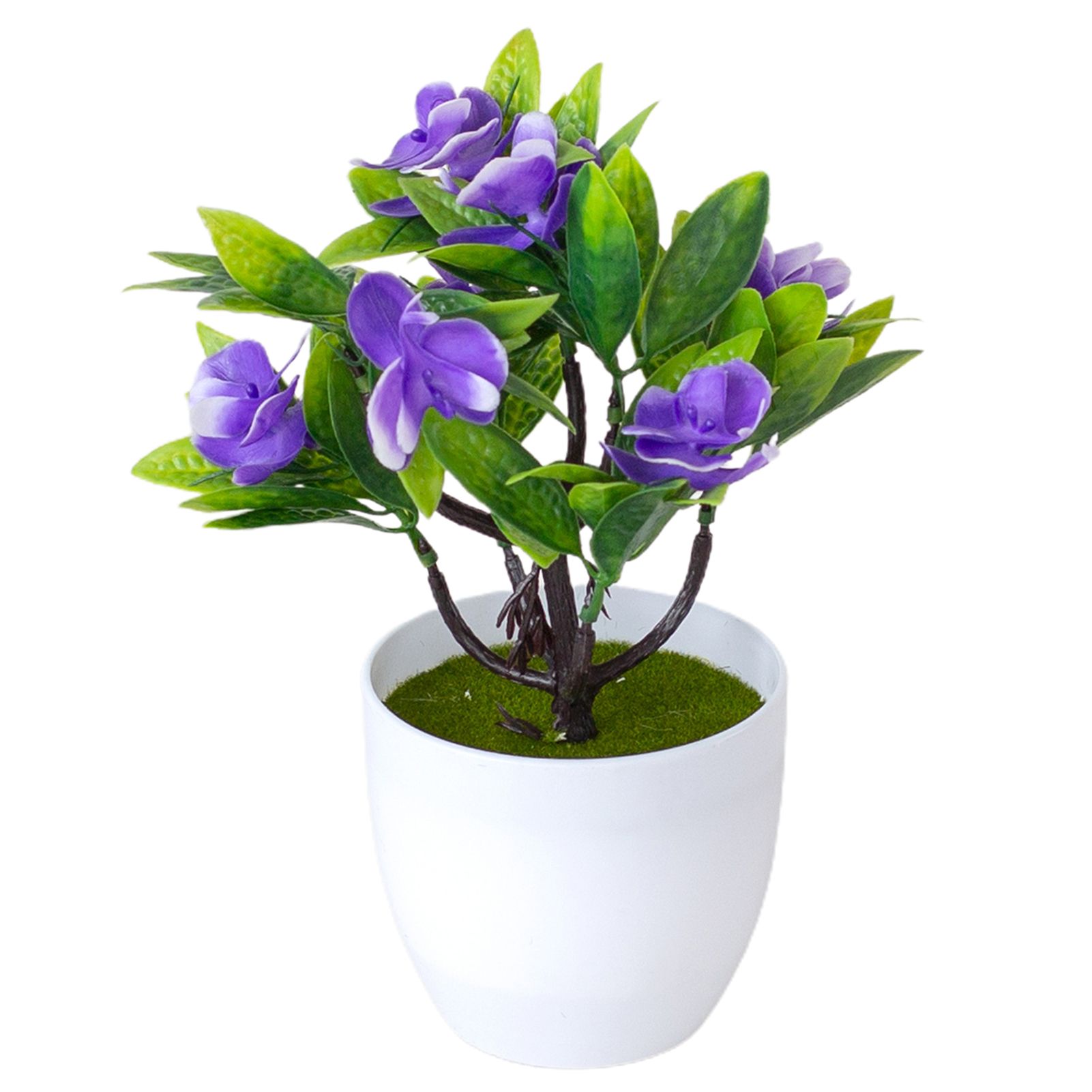 Precisely Detail  Artificial Flower Exquisite Lightweight Anti-fall No Watering Fake Potted Butterfly Orchid for Home 