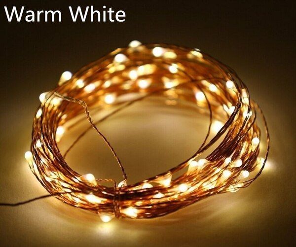 USB Led String Fairy Lights for Wedding Christmas Party Holiday  Garden Decoration--Warm White--3.5M 30LED