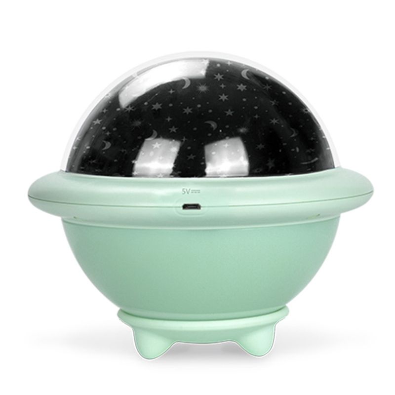 Star Projector Moon Lamp Starry Night Light LED Star Light USB Bedroom Party Rechargeable Night Light for Child Green