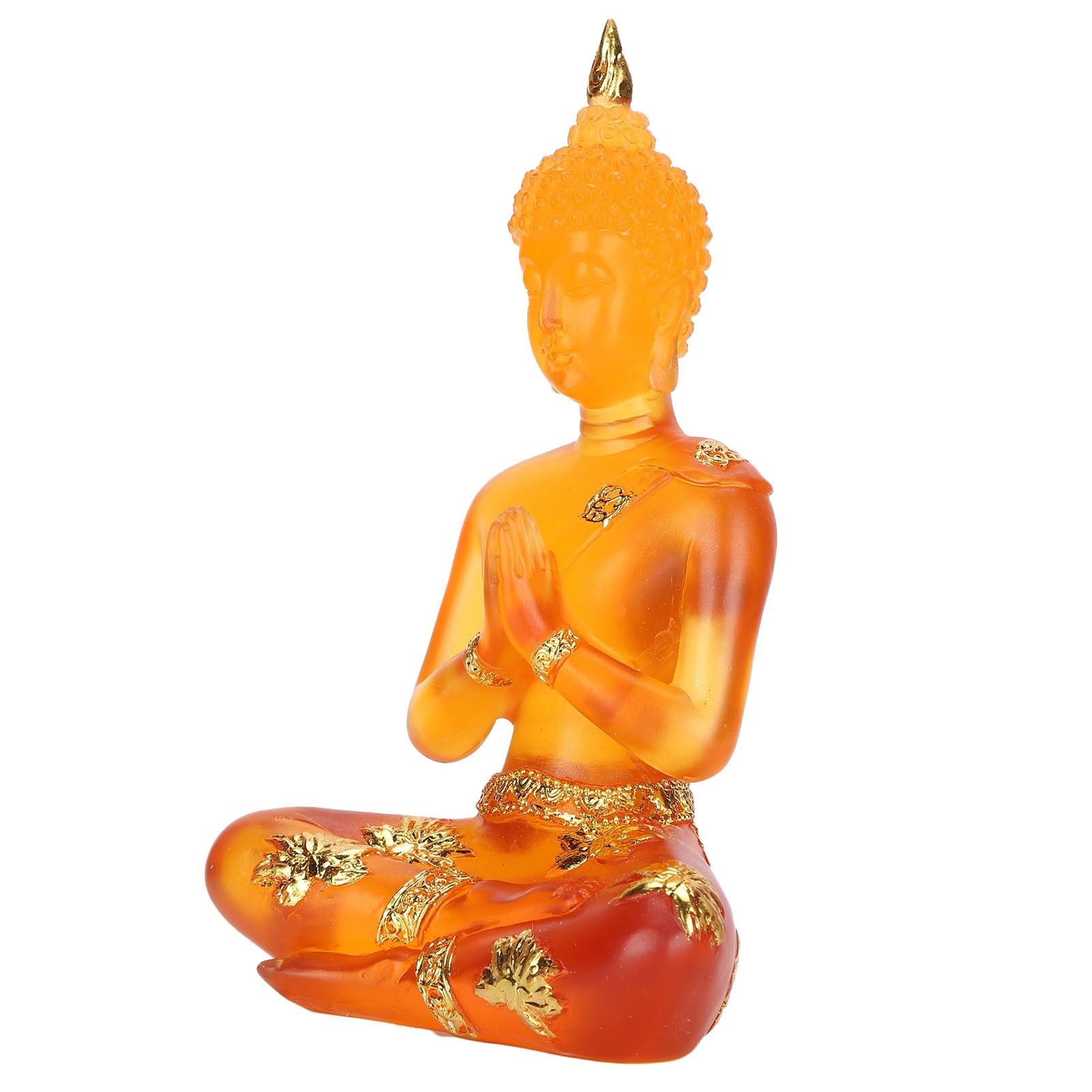 FEYV Resin Buddha Statue AntiOxidation Buddhism Figurine Transparent