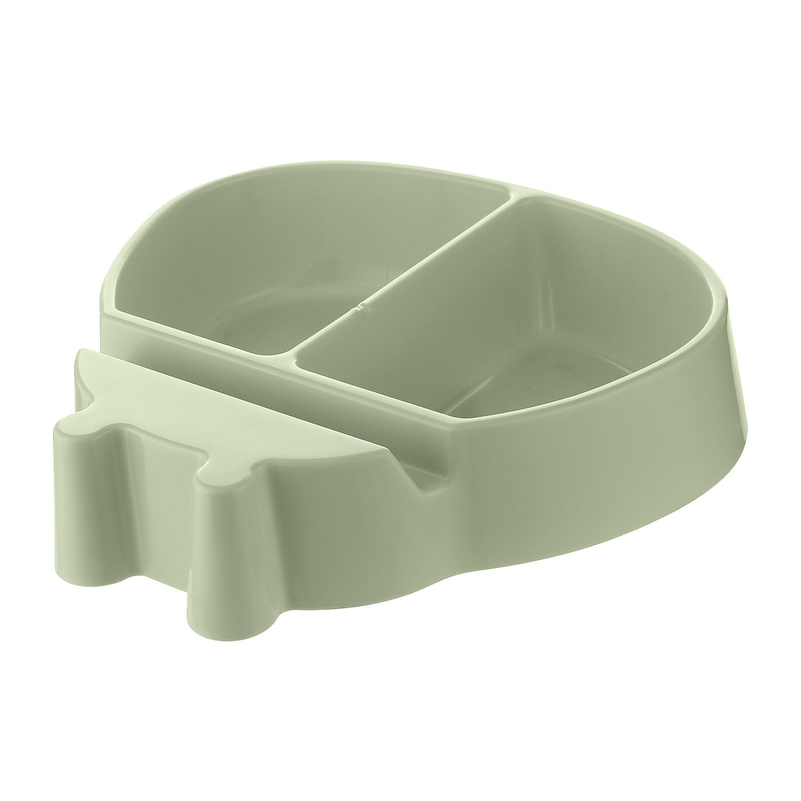 Shockproof Snack Bowl with Phone Holder Plastic 2 Grids Bright Color Nut Serving Bowl for Home