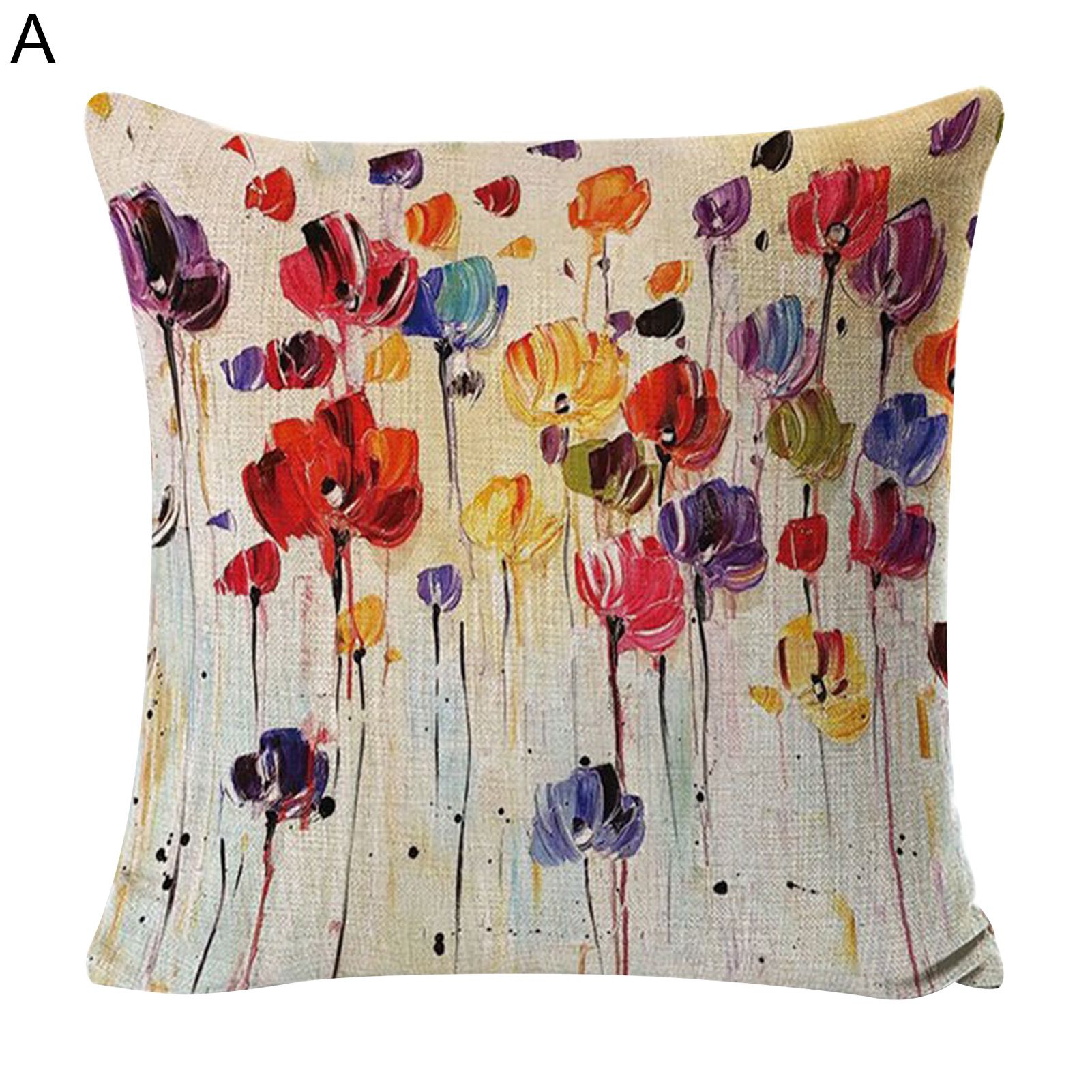 Throw low Case Flower Pattern Strong Flexibility Cushion Case
