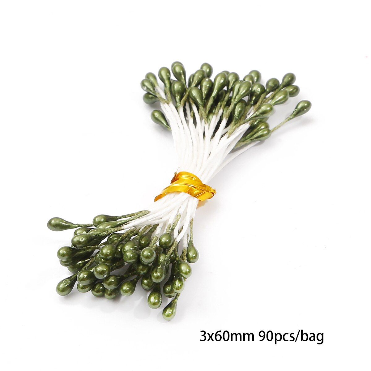 6-144pcs Green Color Hybrid Flower Cherry Stamen Berries Bundle DIY Christmas Wedding Cake Decoration DIY Wreaths Fake Flower