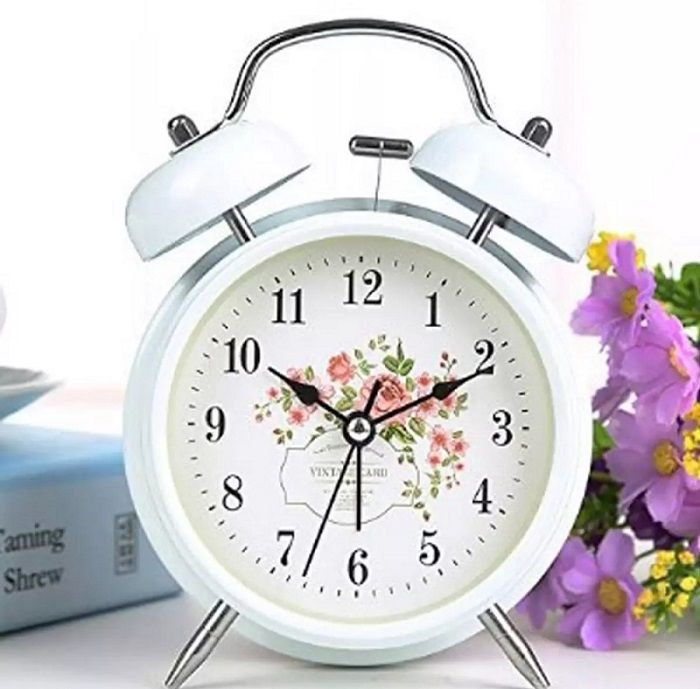 Metal Analog Alarm Clock (Colour as per stock)