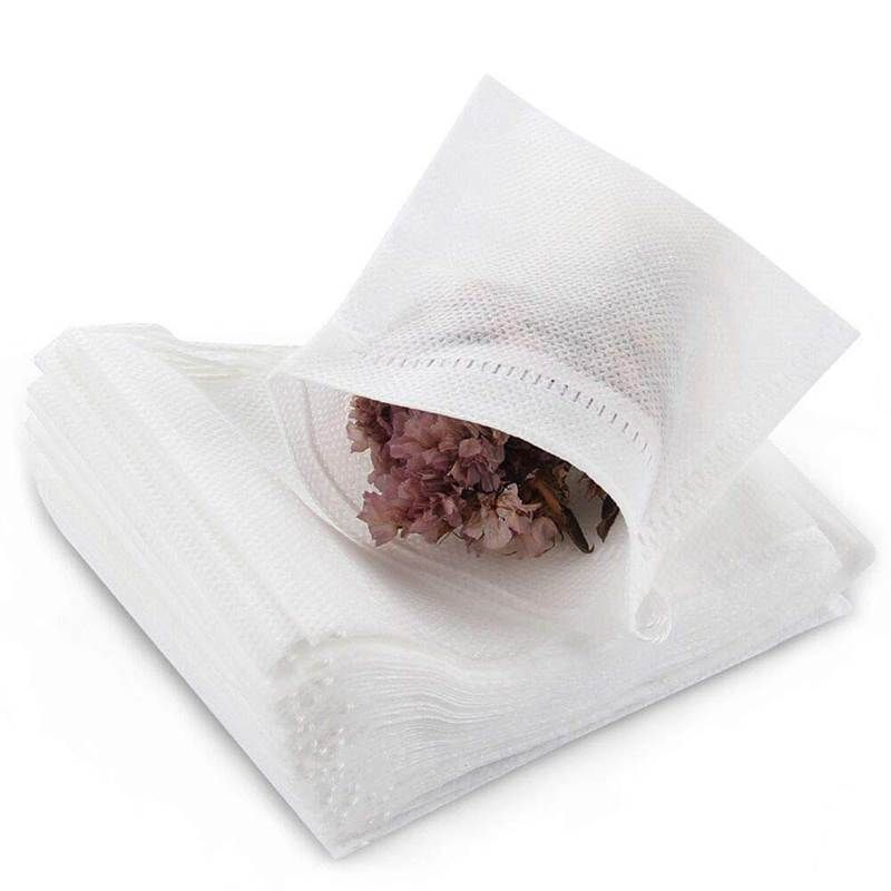 300Pcs Tea Filter Bags, Disposable Empty Tea Bags, Loose Leaf Tea Infuser, Safety And Environmental Food-Grade Drawstring Tea Bag (3.15X3.94 inch)