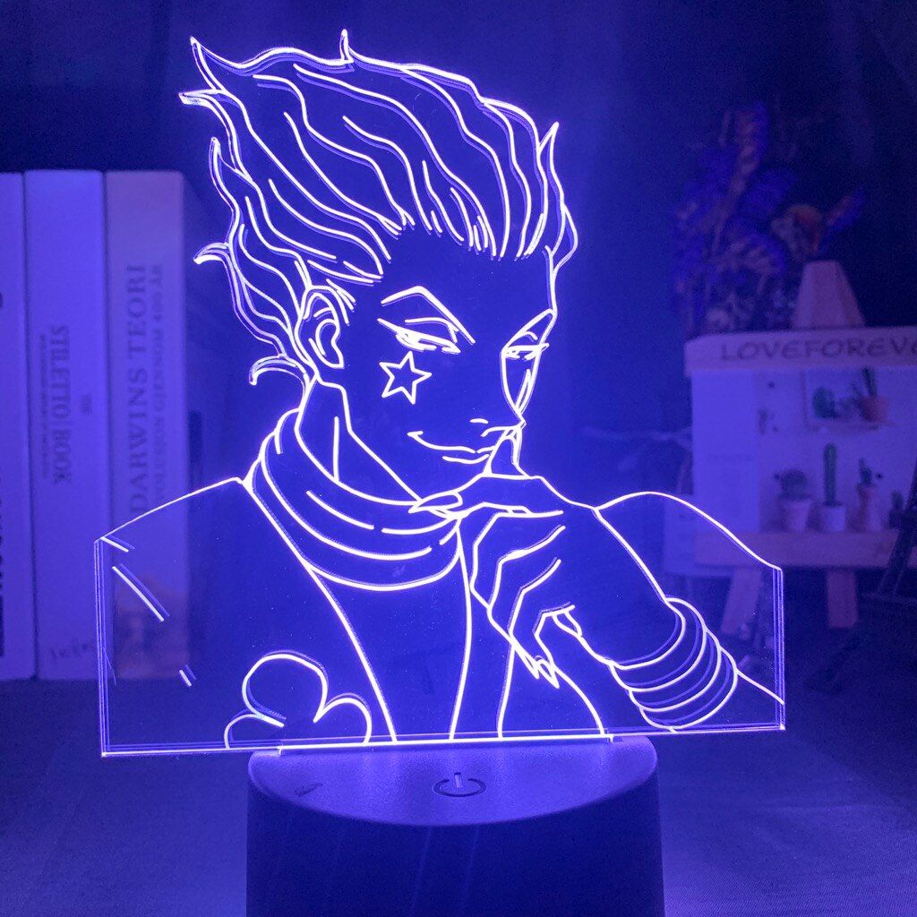 Hunter X Hunter Hisoka 3d Night Lamp Led Touch Sensor Colorful Nightlight For Children Decor Cool 3d Lamp Birthday Gift for Boy